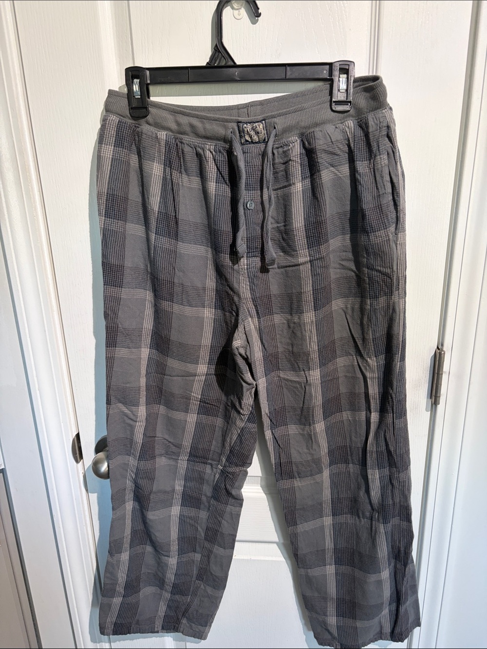 Lucky Brand Men's Gray Plaid pajama Pants